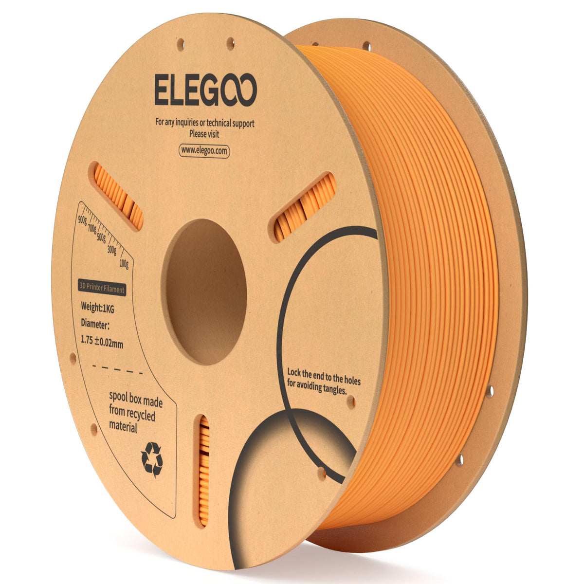 ELEGOO PLA Filament 1.75mm Black 1KG, 3D Filament Dimensional Accuracy +/- 0.02mm, 1kg Cardboard Spool(2.2lbs) 3D Printing Filament Fits for Most FDM 3D Printers