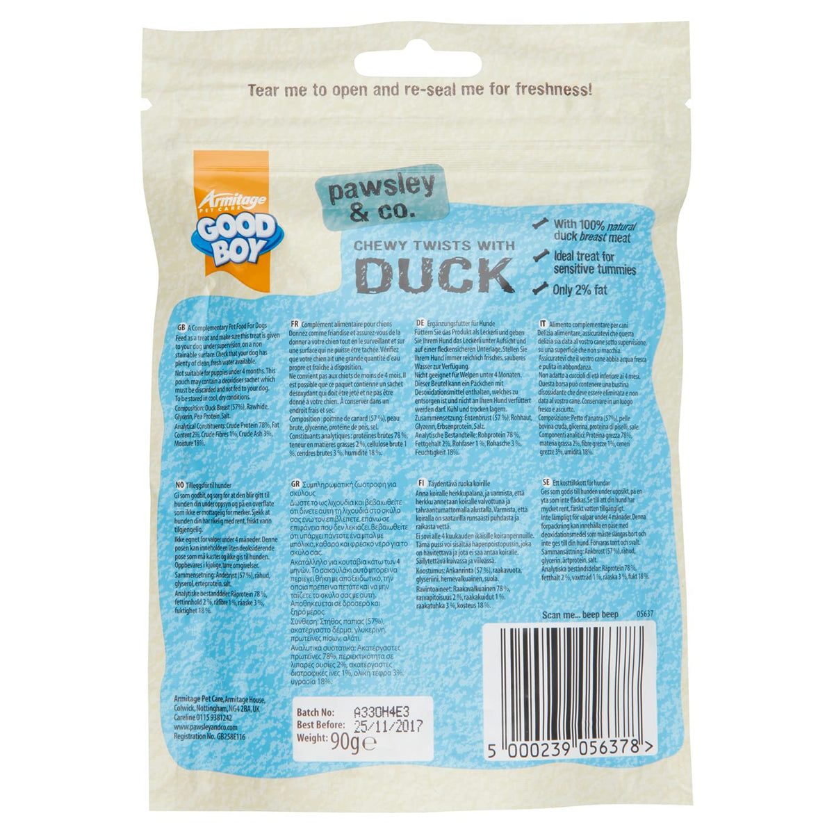 Good Boy Chicken & Hide Twisters Dog Treats 220g