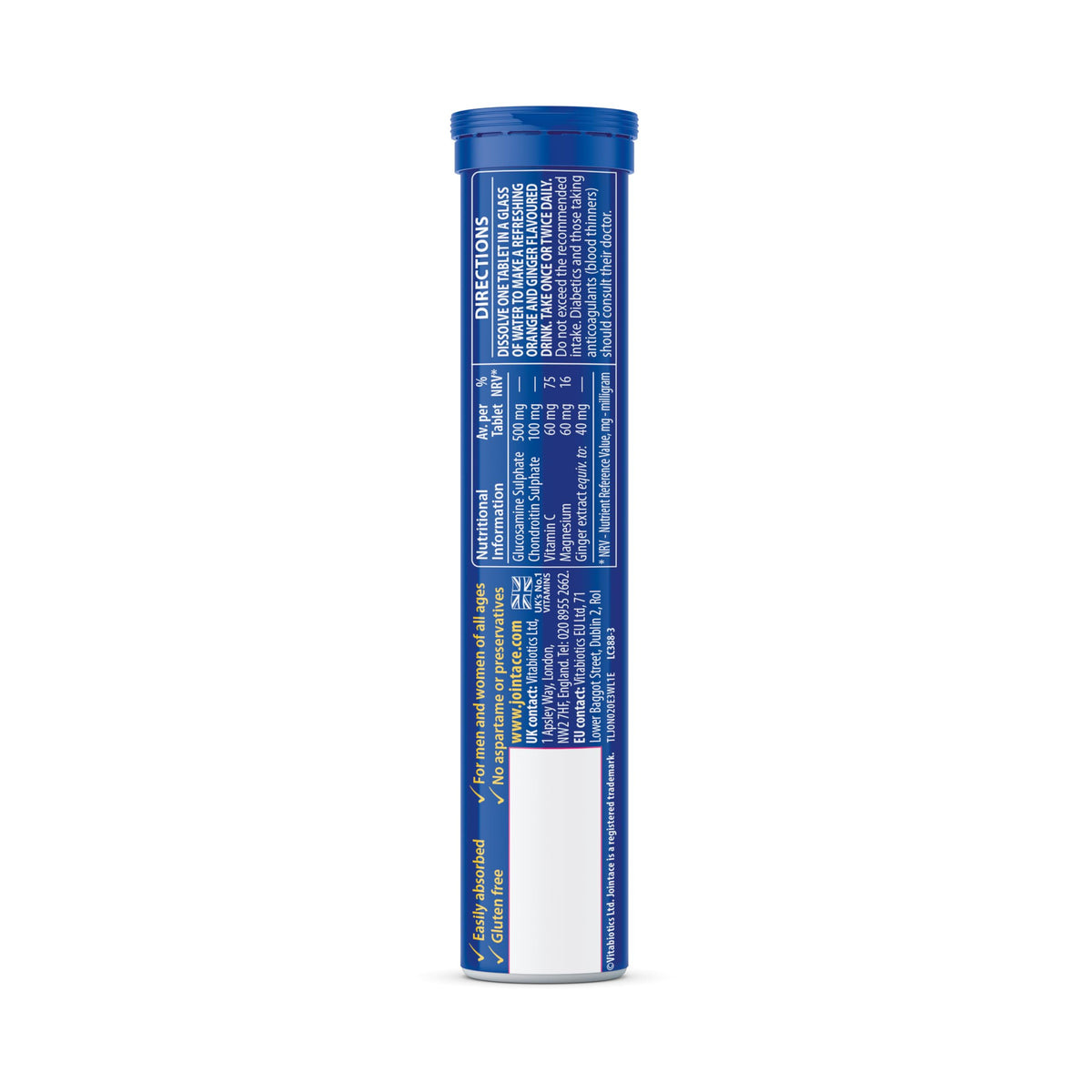 Jointace Collagen - Advanced Joints & Cartilage Support - Includes Collagen, Glucosamine & Chondroitin & Ginger