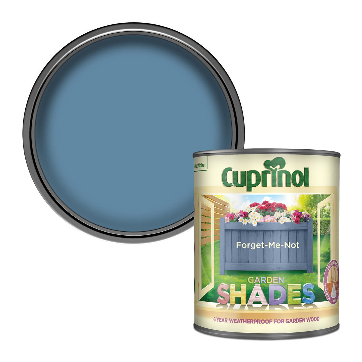 Cuprinol Garden Shades Exterior Woodcare, Country Cream, 1 Litre