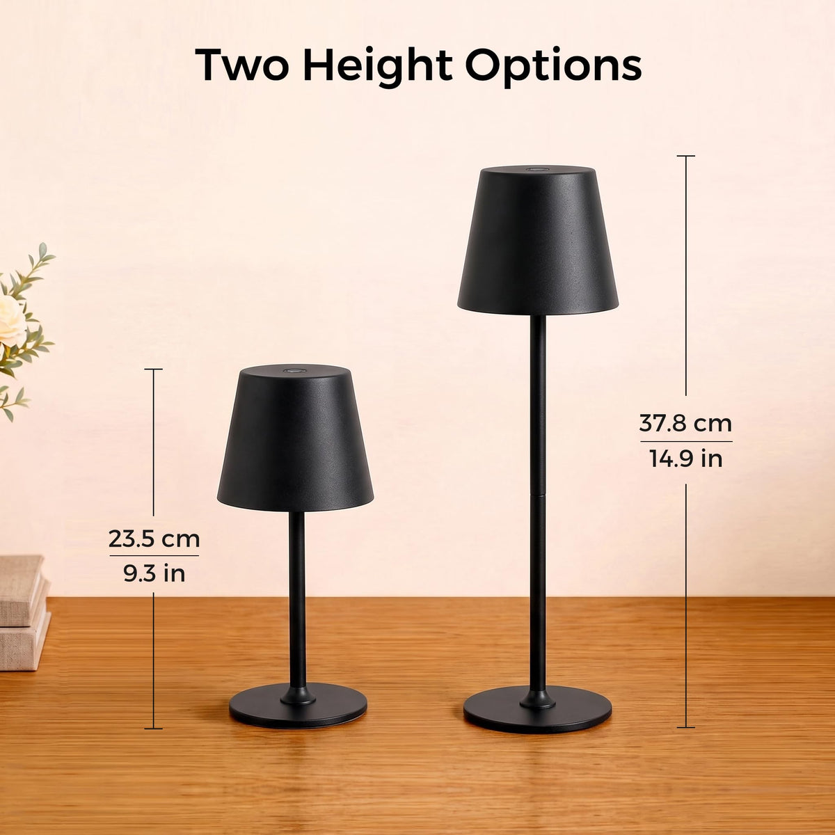 Rechargeable Table Lamp, Cordless Lamp for Outdoor & Indoor, 1 Pack