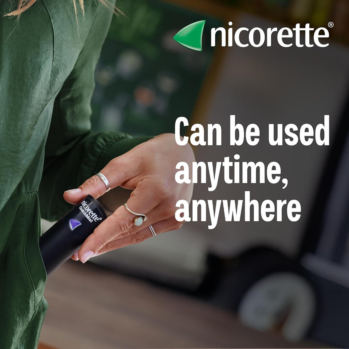 Nicorette Quickmist Mouthspray, Freshmint Nicotine Mouthspray, 2 Units x 150 Sprays (Packaging May Vary)