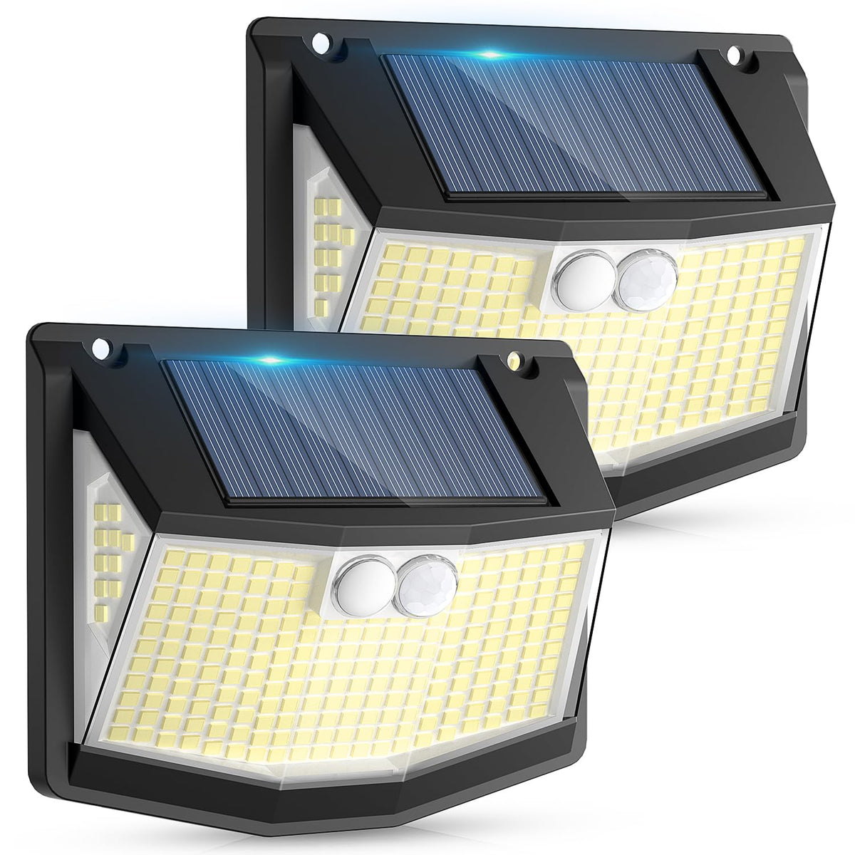 Solar Lights Outdoor Garden 6 Pack 248 LED Solar Security Light 3 Motion Sensor Modes and 270 Wide Angle Lighting IP65 Waterproof Outside Solar Powered Wall Lights for Fence Front Door Yard Garage