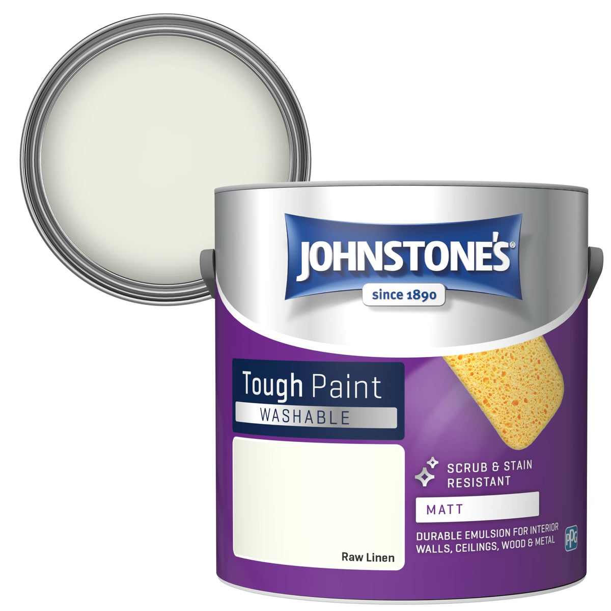 Johnstone's - Washable Matt Wall & Ceiling Paint - Rosebud - 2.5L