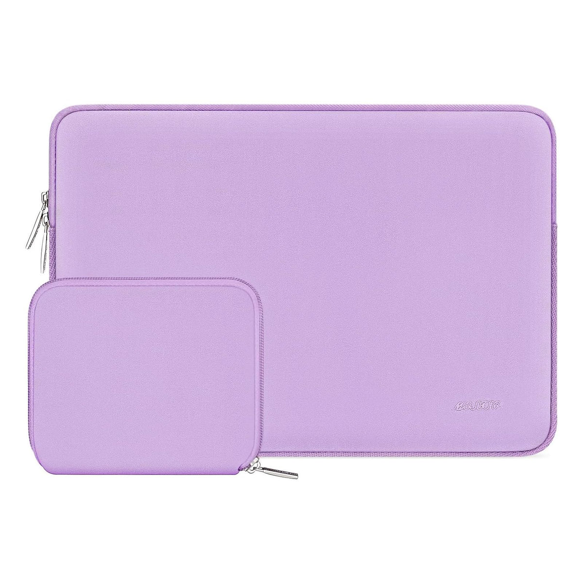 MOSISO 13 inch Laptop Case Neoprene Sleeve with Small Bag,Dusty Rose