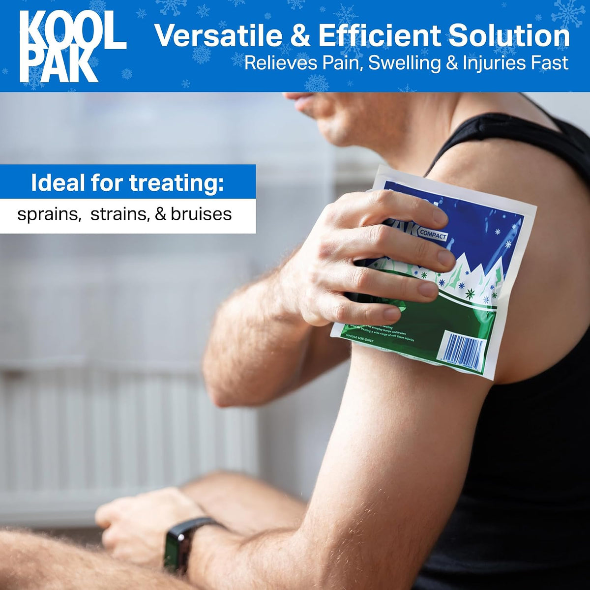 Koolpak Compact Instant Cold Ice Packs - 15 x 15cm - Pack of 10
