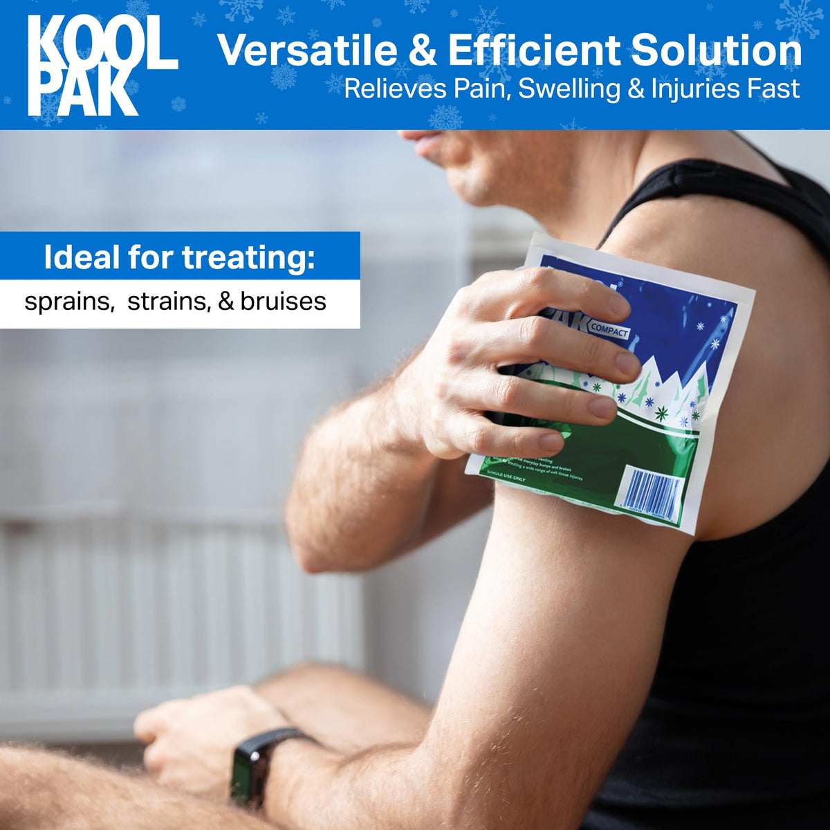 Koolpak Compact Instant Cold Ice Packs - 15 x 15cm - Pack of 10