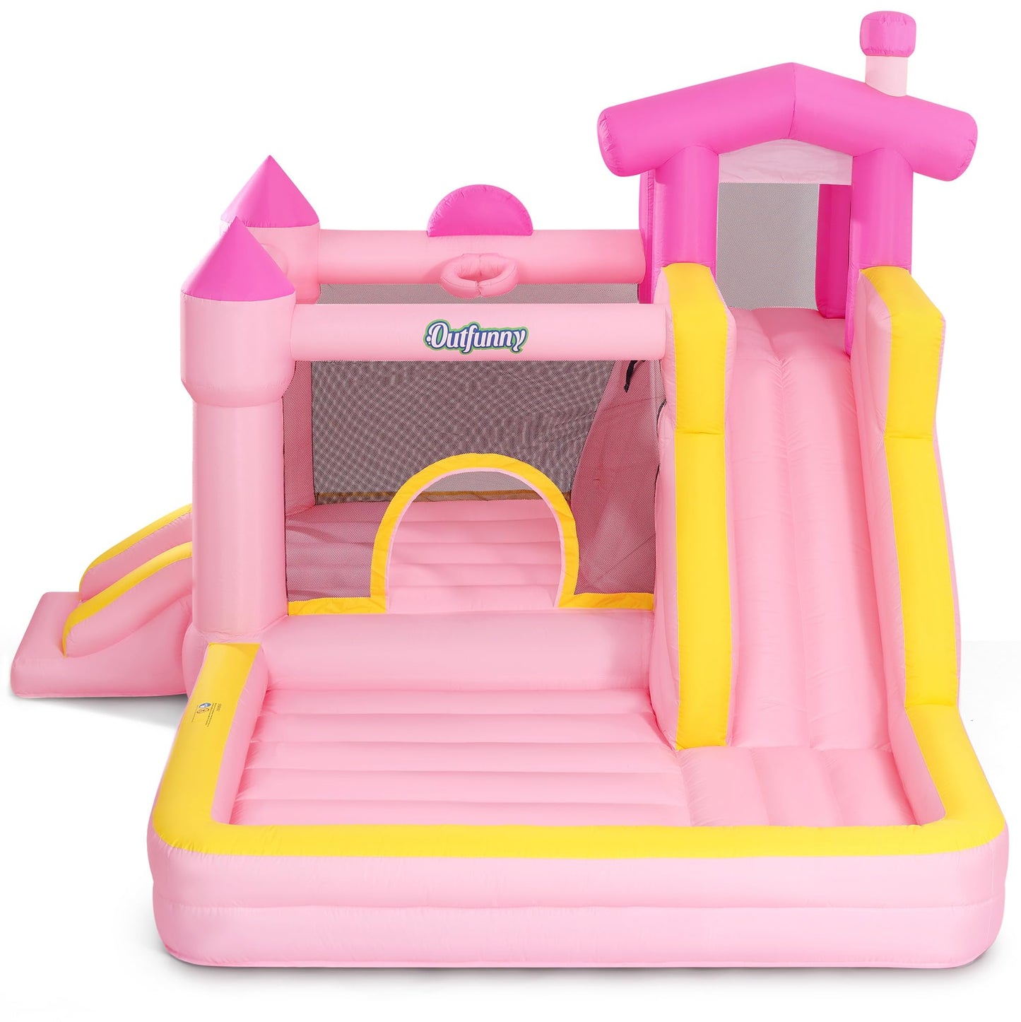Outfunny 6-in-1 Unicorn Inflatable Bouncy Castle with Blower — 352x350x245cm | Ages 3-12