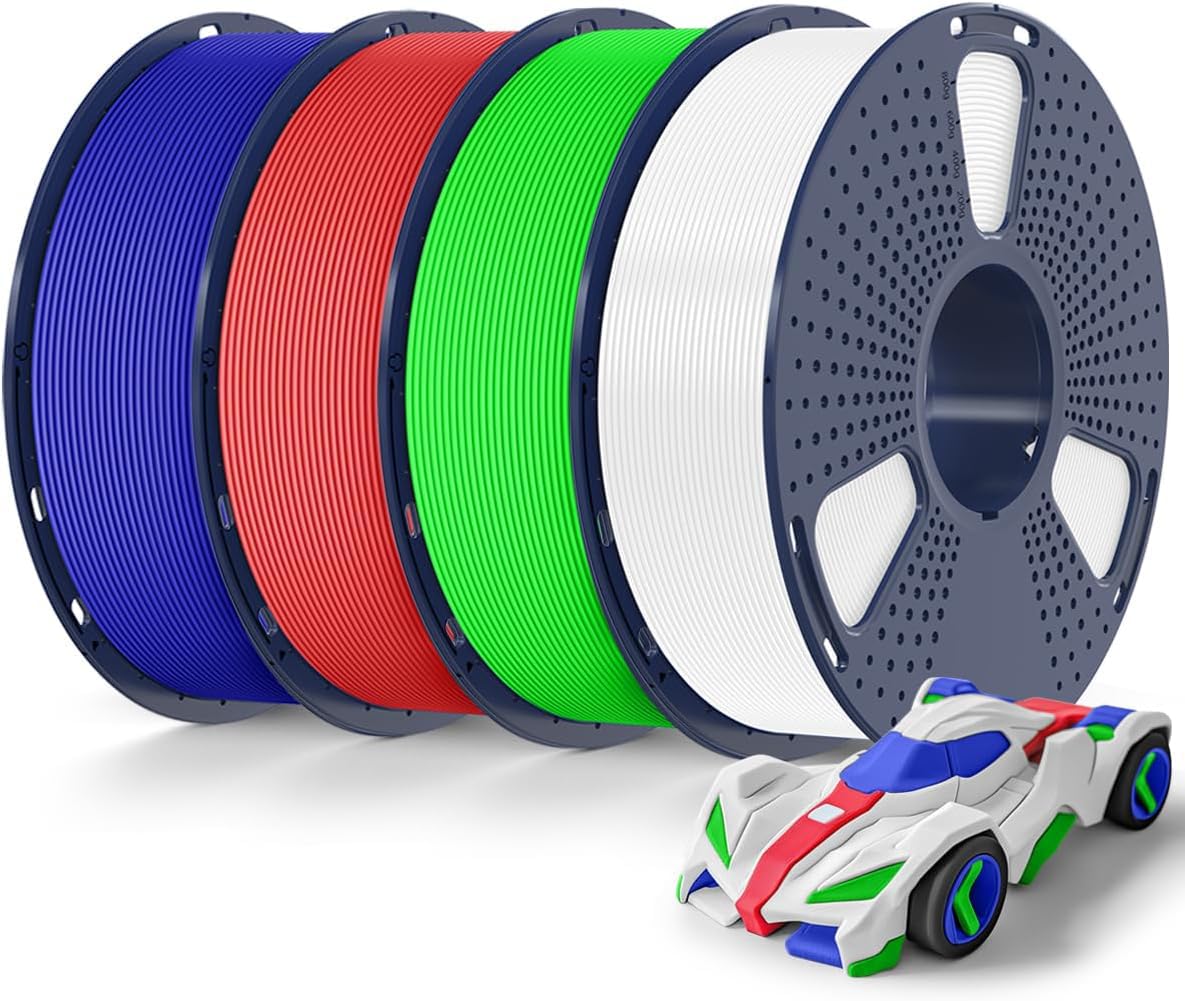 SUNLU Rapid PETG 3D Filament 1.75mm, High Speed 30-600mm/s, 1KG Blue