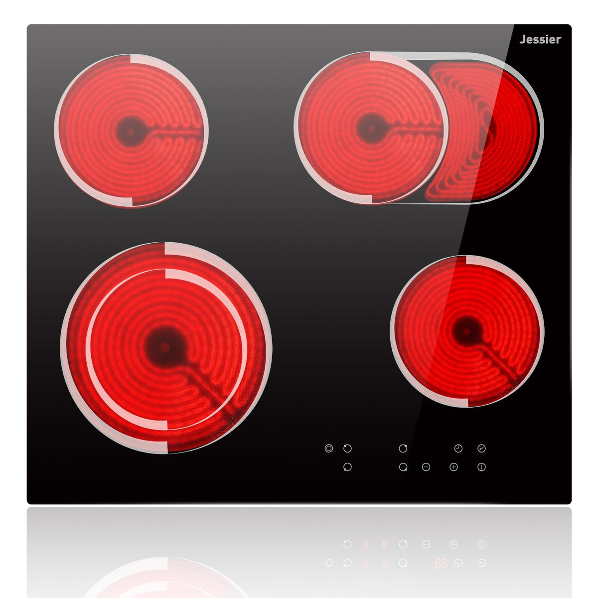 Portable Ceramic Hob, Pulg in Single Electric Hob 3600W