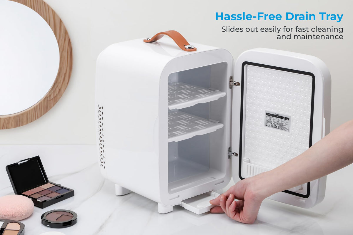 Subcold Pro4 Mini Fridge 4L, Quiet Small Fridge for Bedroom, AC & USB