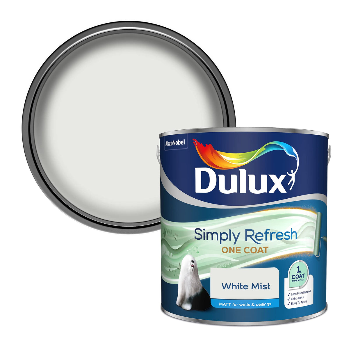 Dulux Tester Paint, White Mist, 30 ml (Pack of 1)