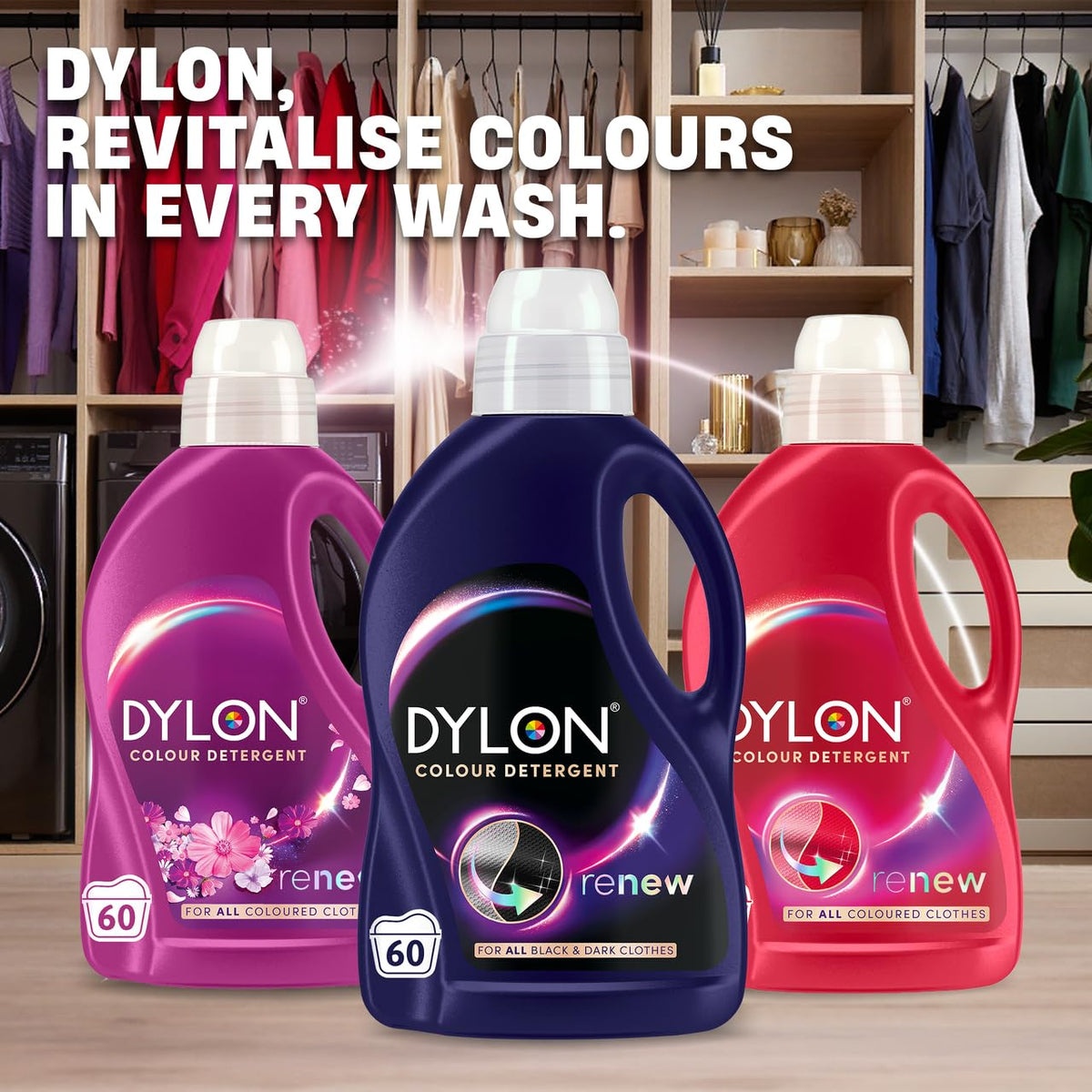 Dylon Blossom Colour Detergent Renew, 60 Wash Loads