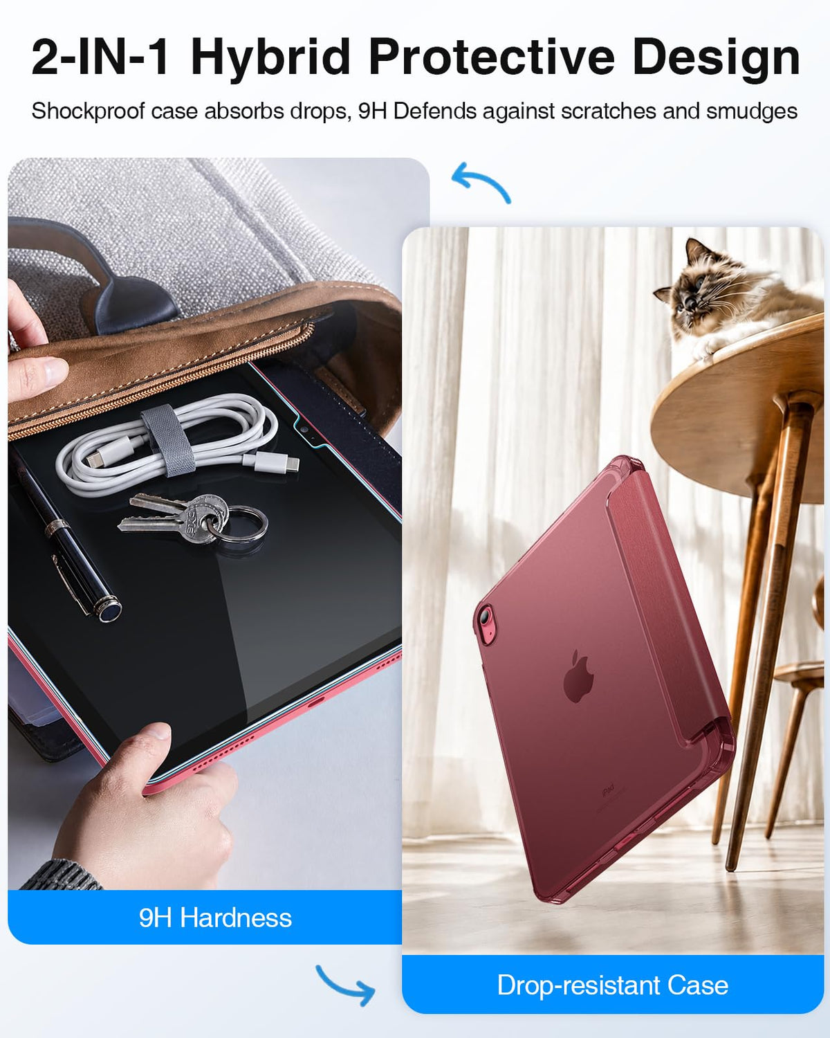 FINTIE Case & Screen Protector Set for iPad A16 11th/10th Gen 11/10.9 Inch