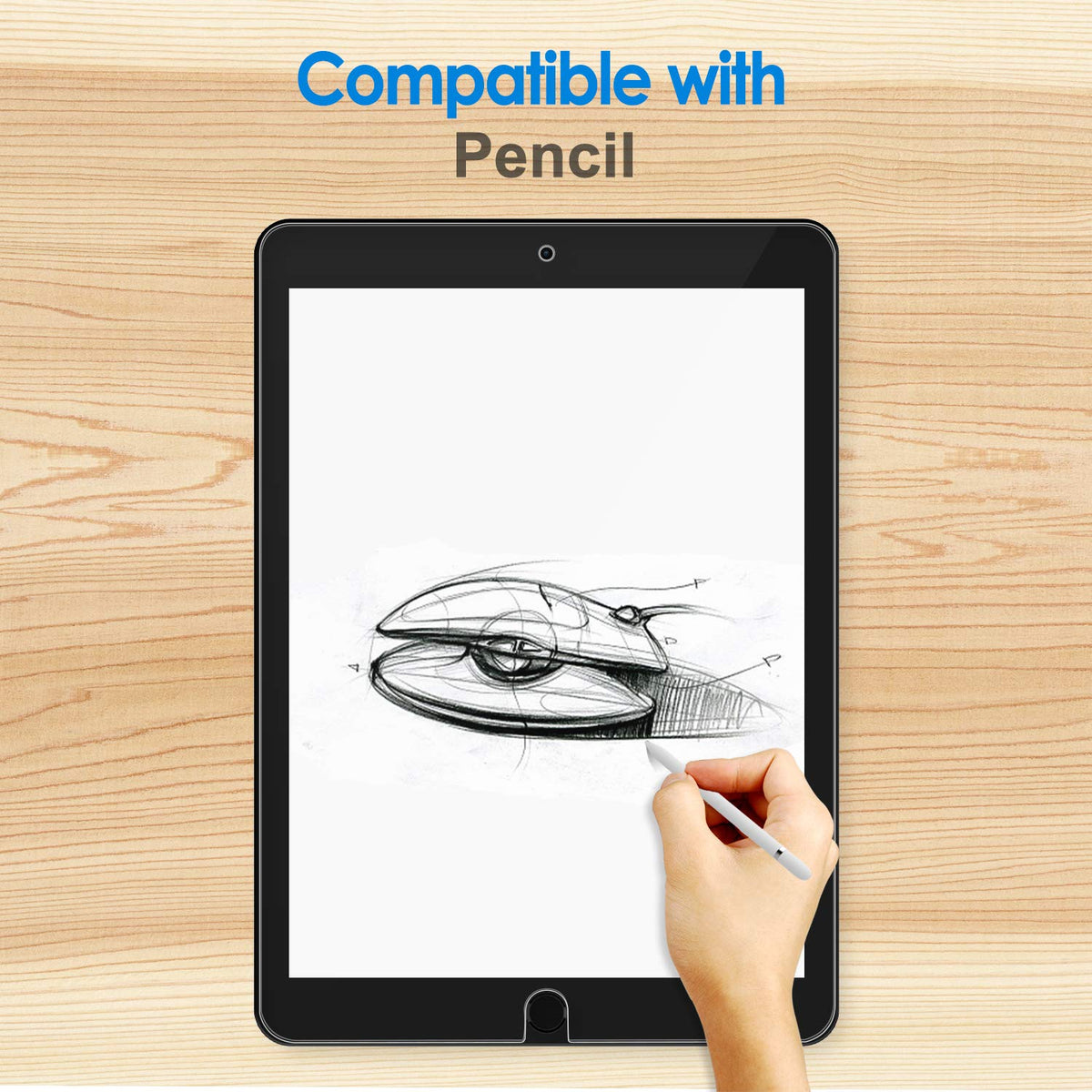 JETech Screen Protector for iPad (A16) 11th/10th Gen, 2-Pack