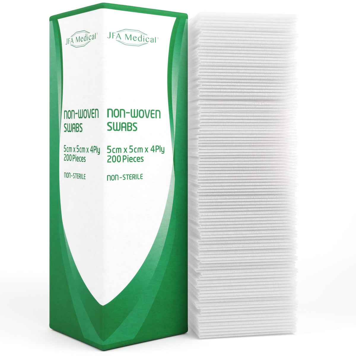 JFA Medical Premium Non-Woven Gauze Swabs 10cm x 10cm - Pack of 100