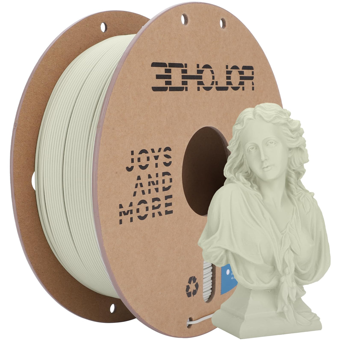 3DHoJor PLA+ PLA Plus Filament 1.75mm 1kg(2.2lbs) for 3D Printers,Yellow
