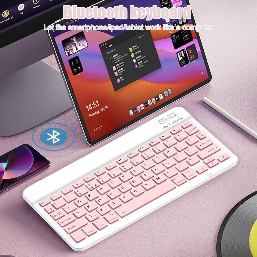 NOOX Bluetooth Keyboard for iPad, Galaxy Tablets, SmartPhones