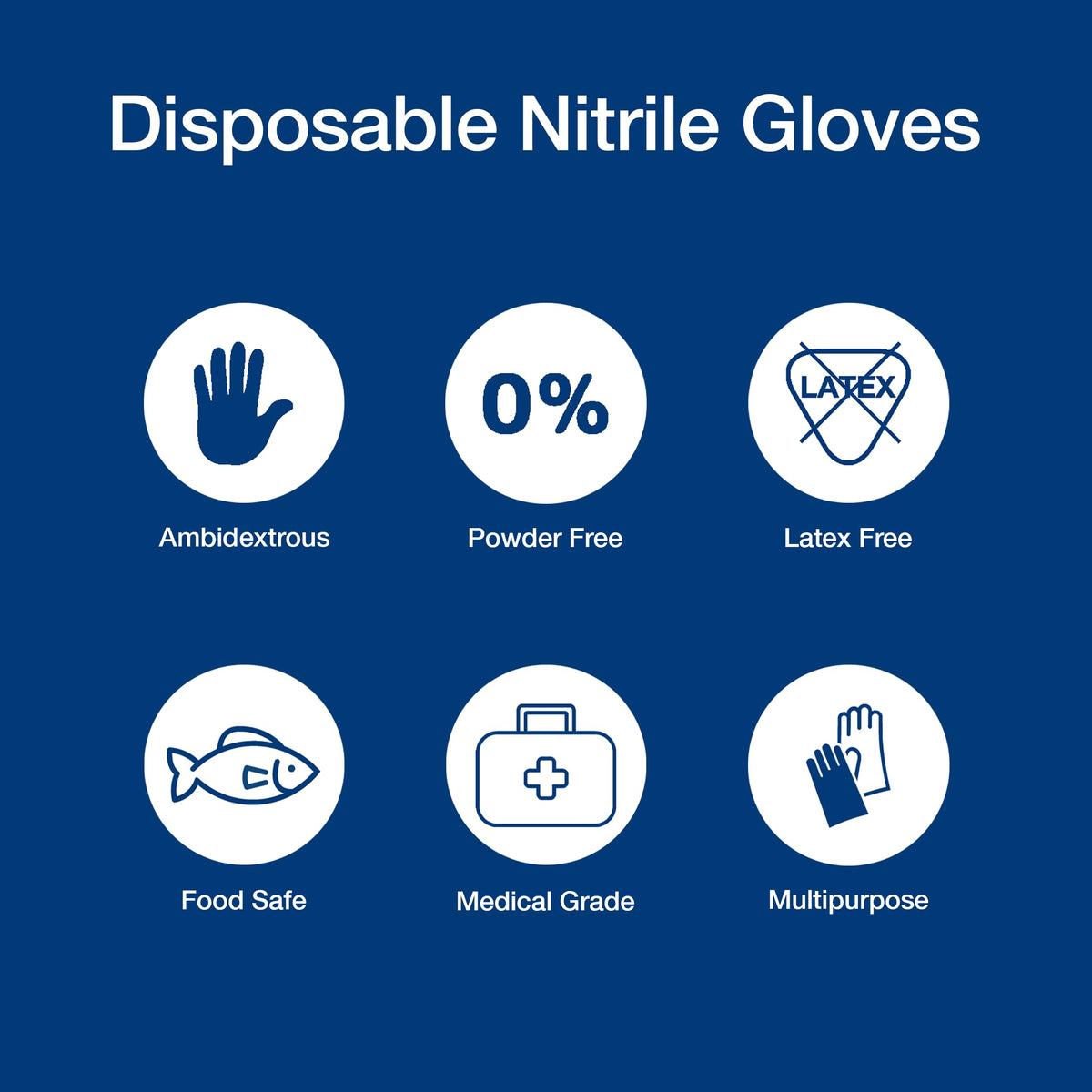 ABENA Pink Disposable Nitrile Gloves, Large, Pack of 100, Powder Free, Latex Free, Examination Gloves for Cleaning, Food Prep, Beauty, Medical & Hygiene, Strong Single Use Protective Gloves