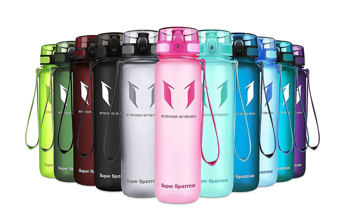 Sparrow Water Bottle 500ml/750ml/1L BPA-Free Tritan Drinks Bottle One-Click