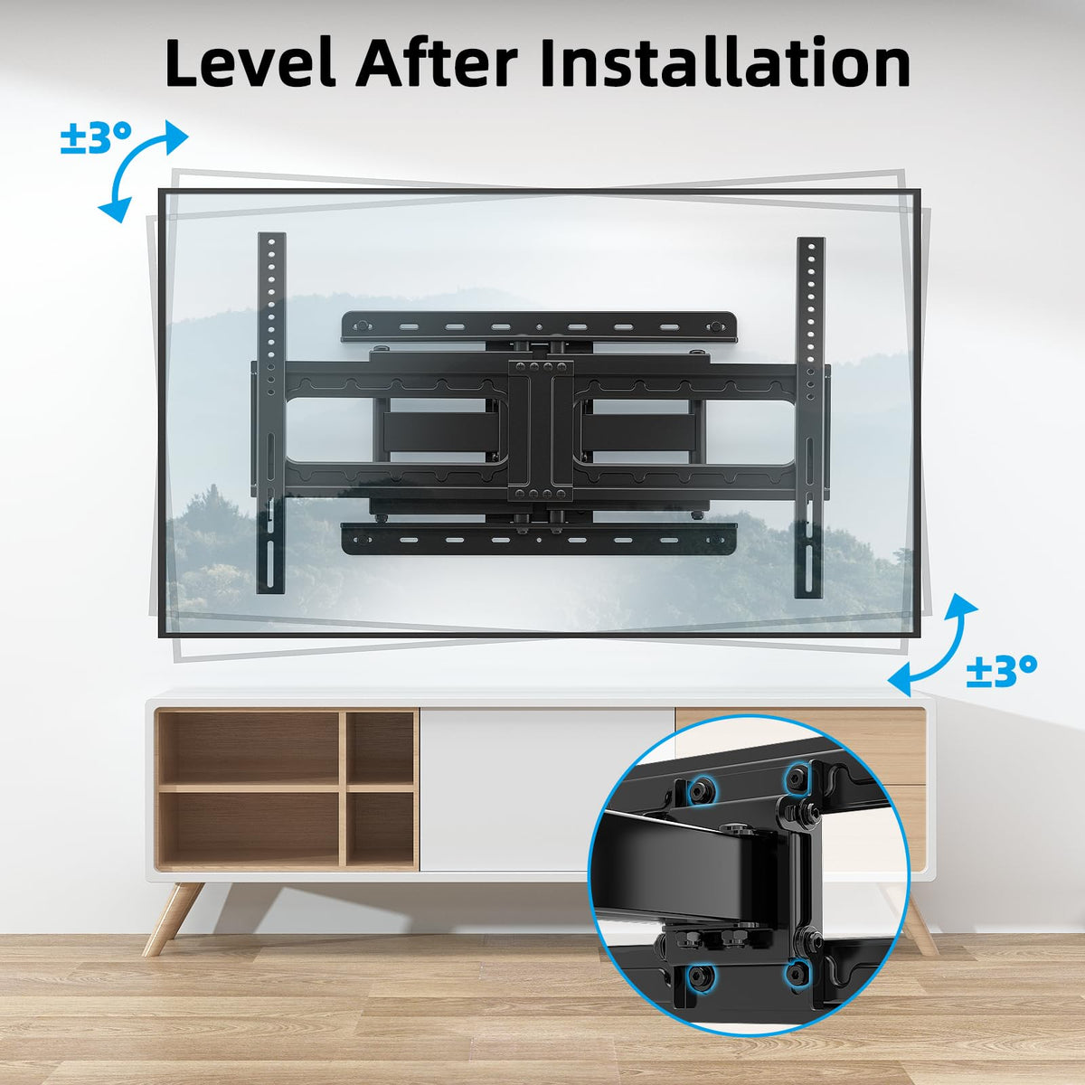 HOME VISION Heavy Duty Fixed TV Wall Bracket for 32-86 Inch Flat Screens