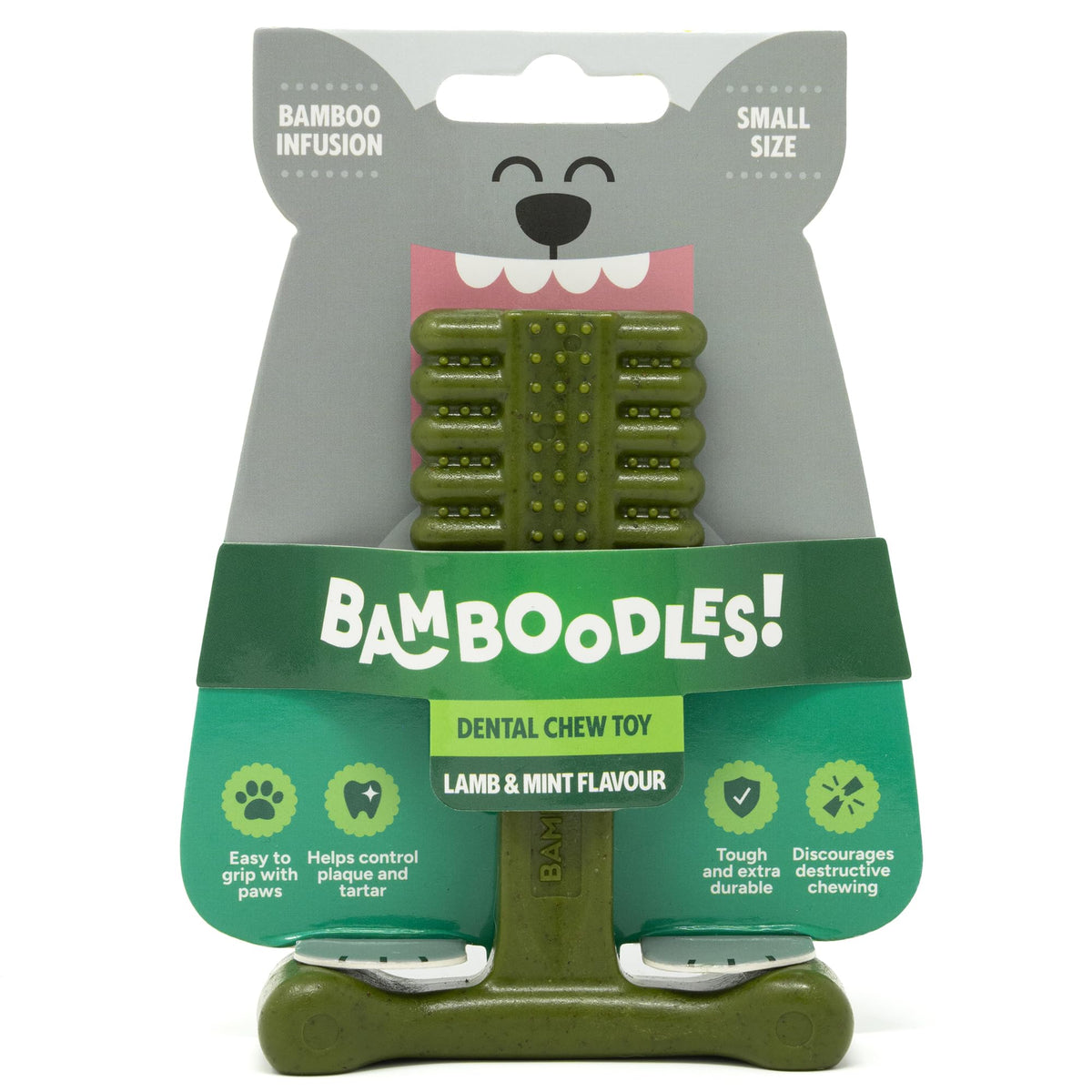 Bamboodles T-Bone Dog Chew Toy – Small | Chicken Flavour | Long Lasting Chew toy for Small Dogs | Durable Chew Toy to Satisfy Chewing Instincts