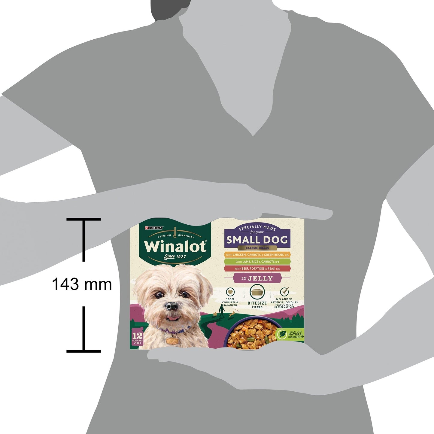 WINALOT Sunday Dinner Mixed in Gravy Wet Dog Food Pouches 40x100g