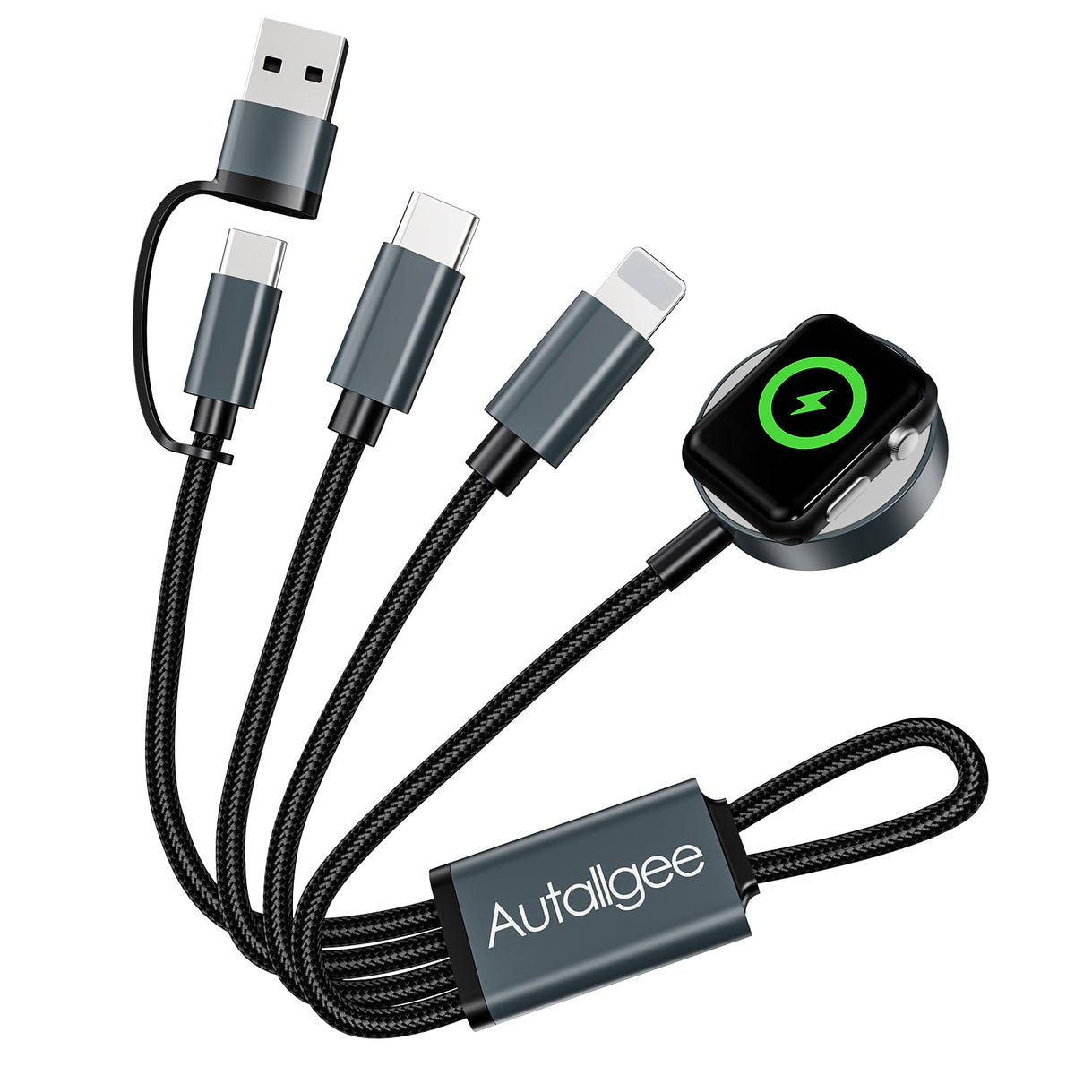 Upgraded 3 in 2 Apple Watch Charger iPhone Charger Cable Travel Essentials