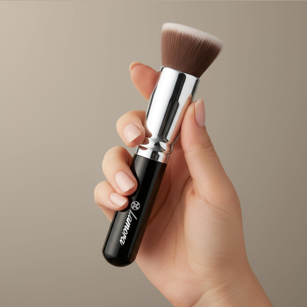 Make Up Brush Foundation Kabuki Flat Top, Perfect For Blending Liquid Cream