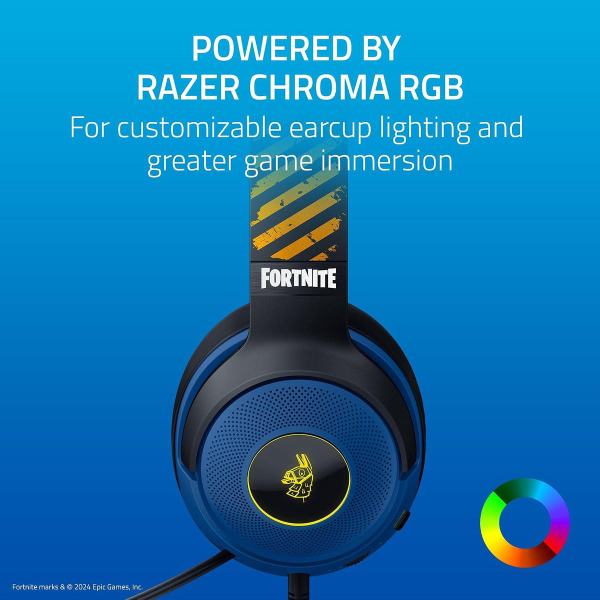 Razer Kraken V3 X USB - Wired USB Gaming Headset (ultra-lightweight at 285g, TriForce 40mm drivers, HyperClear Cardioid Microphone, 7.1 surround sound, Chroma RGB) Black