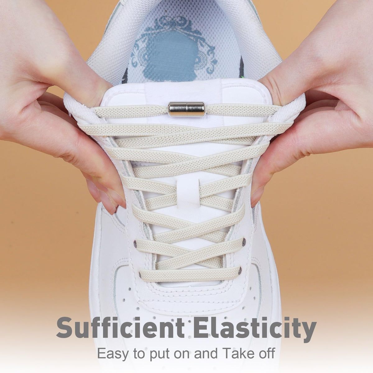 Handshop 2 Pairs Elastic Laces, No Tie Shoelaces for Trainers