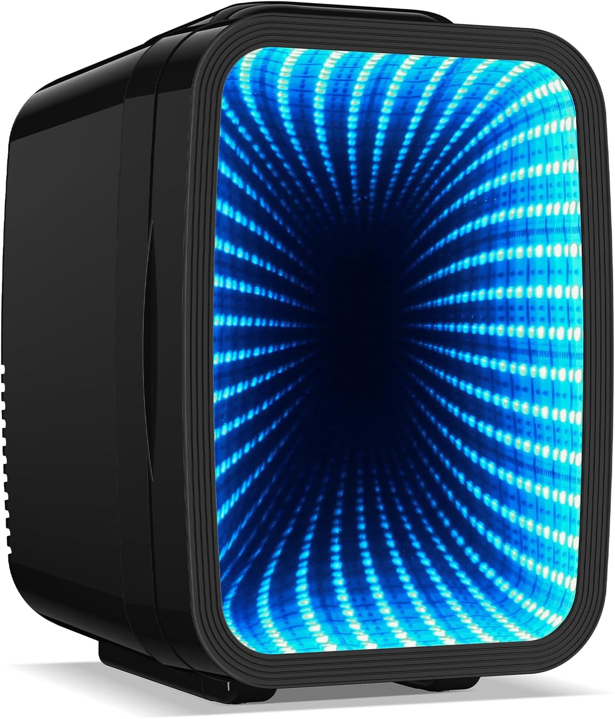 BEICHEN Mini Fridge for 4 L / 6 Cans, Quiet Small Fridge With 7 RGB