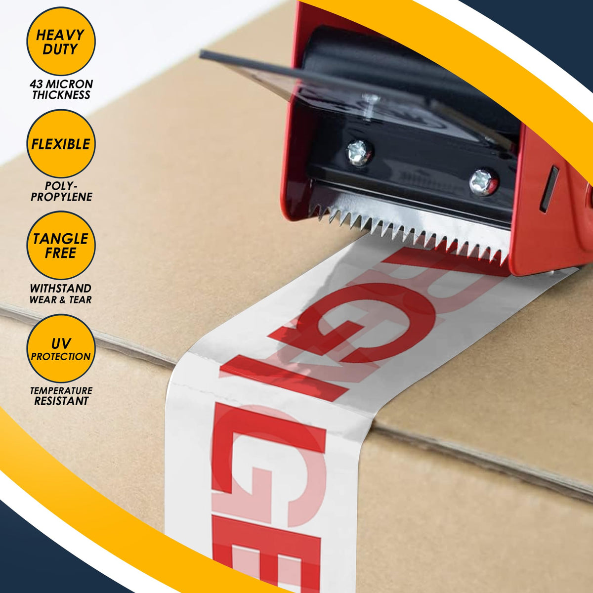 iSOUL Parcel Tape, 6 Rolls Packing Tape Strong Heavy Duty Fragile Tape 48mm x 66m For Packing Boxes Packaging Tape Moving tape Parcel Tape Strong Fragile, Packing Tape Strong for Moving House