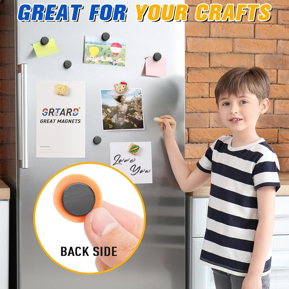 Grtard Ceramic Magnets For Crafts,45 Pack, 18 mm x 3 mm