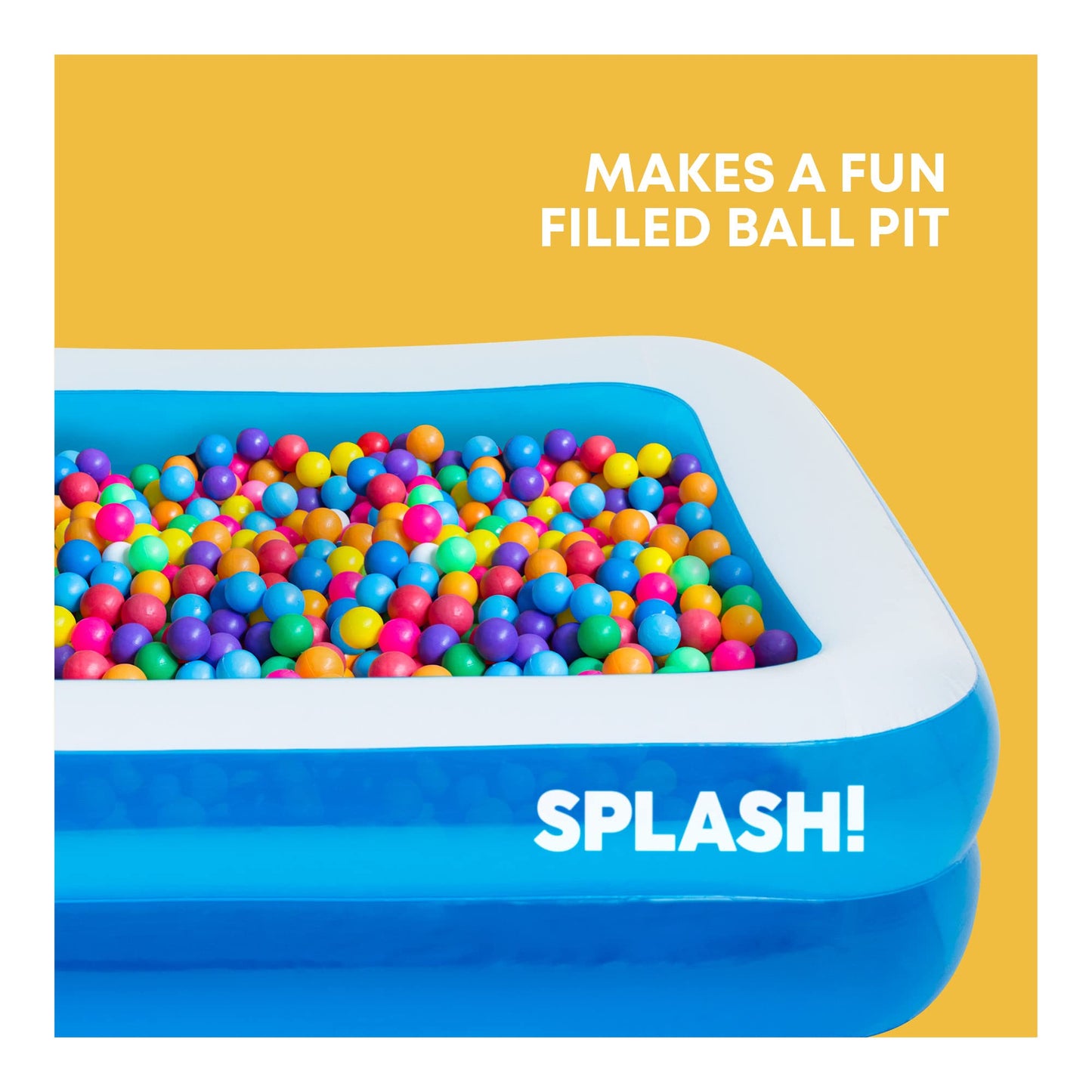 SPLASH! 8.5ft Rectangular Inflatable Swimming Pool — 780 Litre Capacity