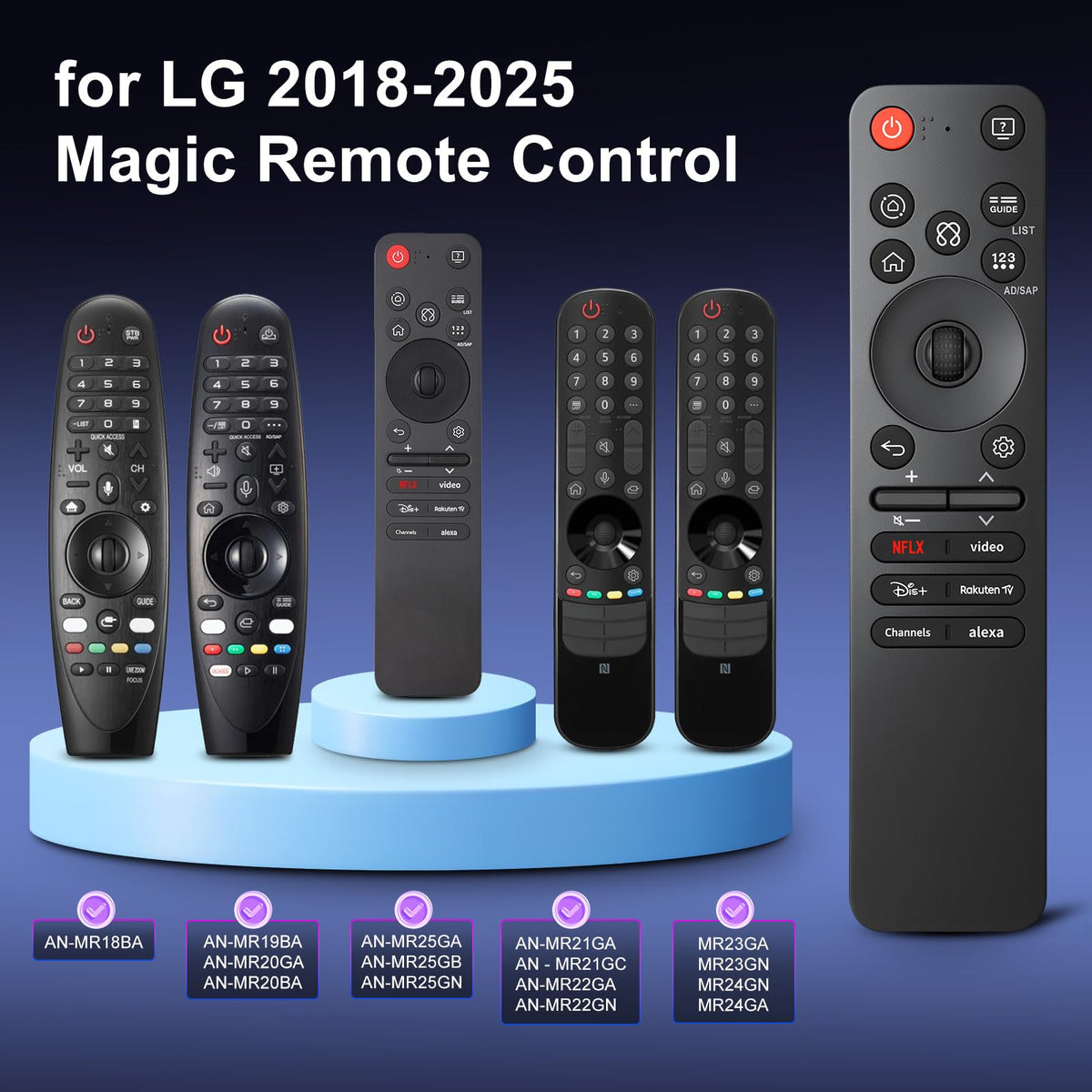 Universal Remote Control Replacement for LG All Smart TV