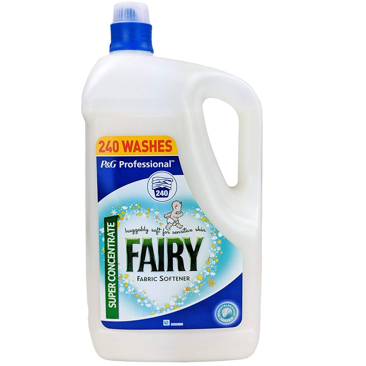 Fairy Super Concentrate Fabric Softener Conditioner 4.8L – 240 Washes – Gentle Softness for Sensitive Skin & Baby Clothes