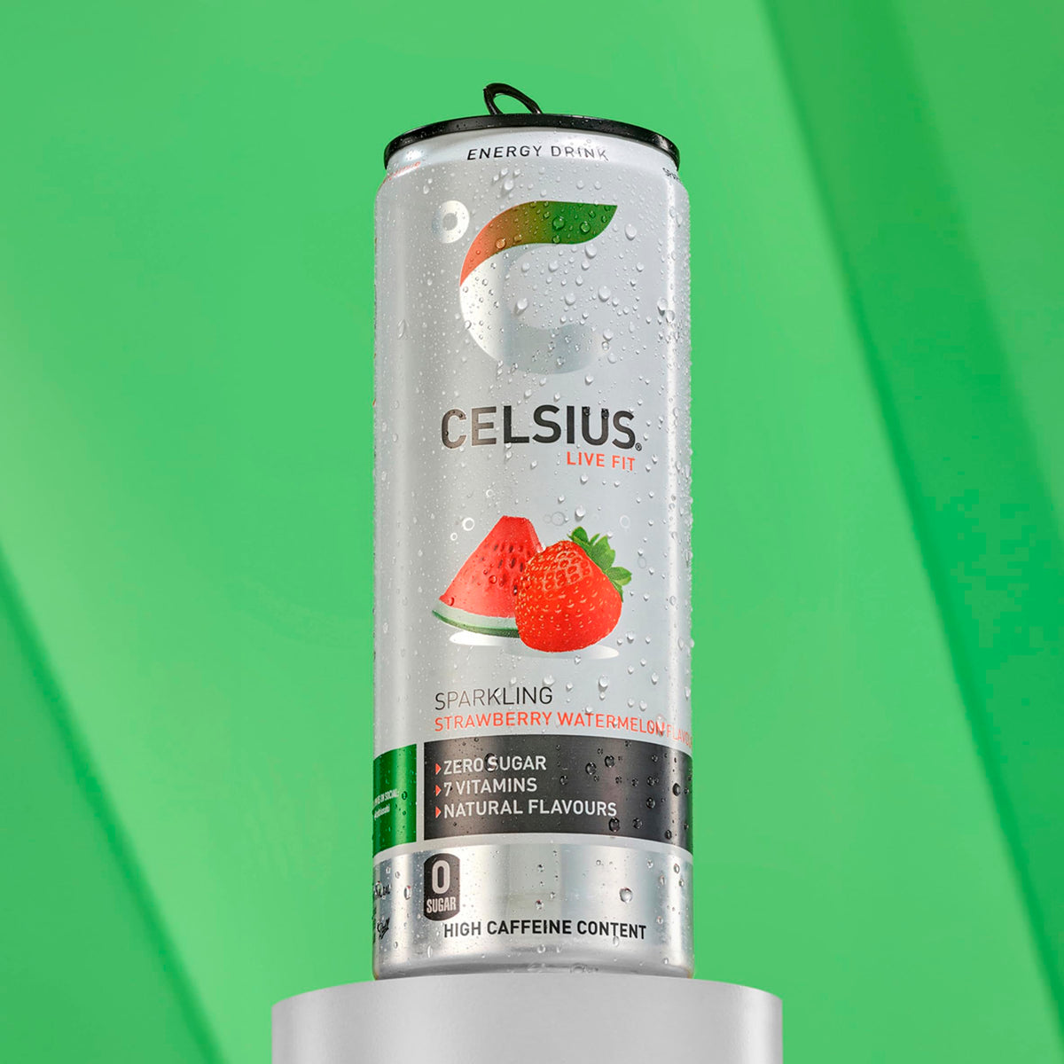 CELSIUS Energy Drink, Sparkling Mango Lemonade, Natural Flavours. No Artificial Colours, Sugar Free Energy Drinks, 355 mL, 4-Pack