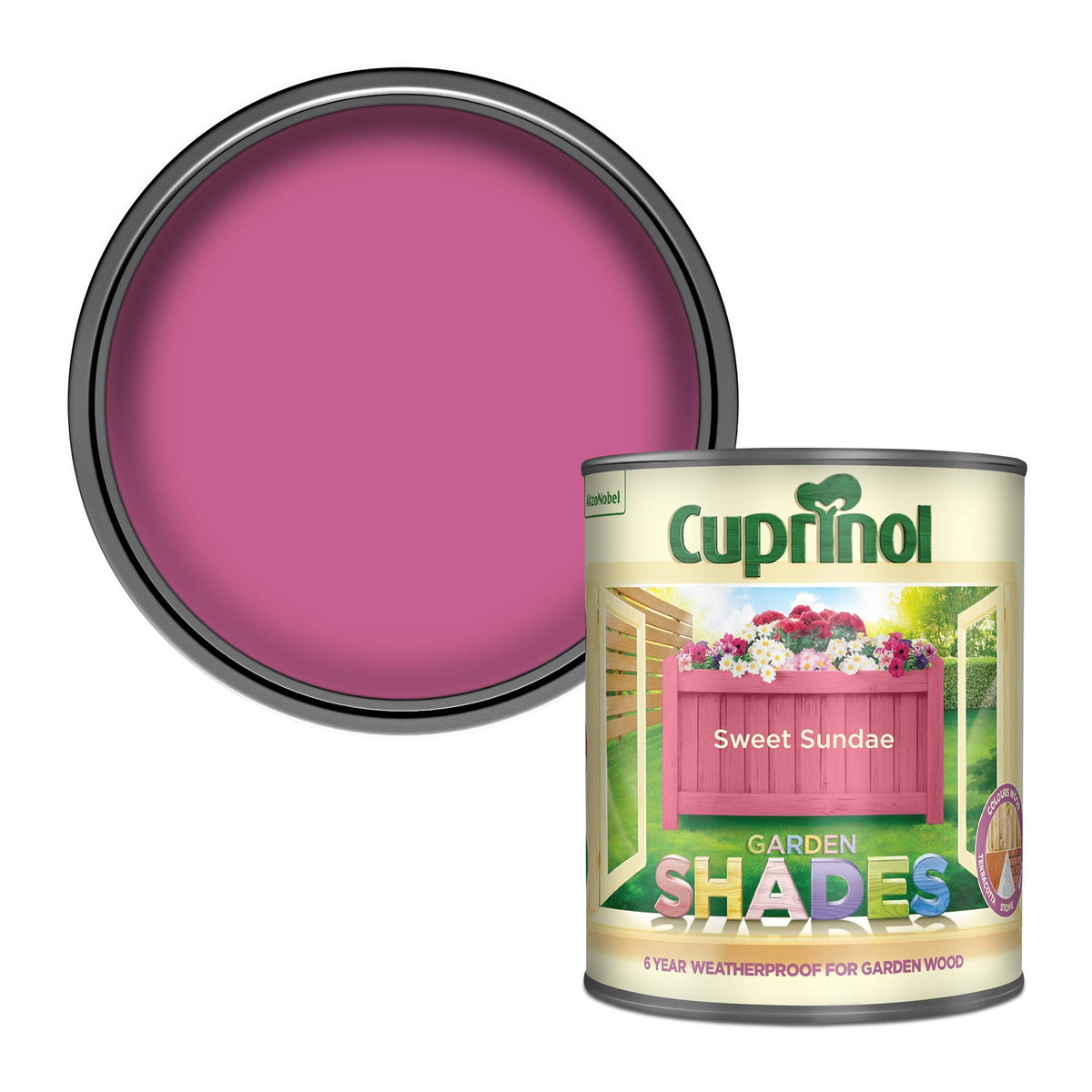 Cuprinol Garden Shades Exterior Woodcare, Country Cream, 1 Litre