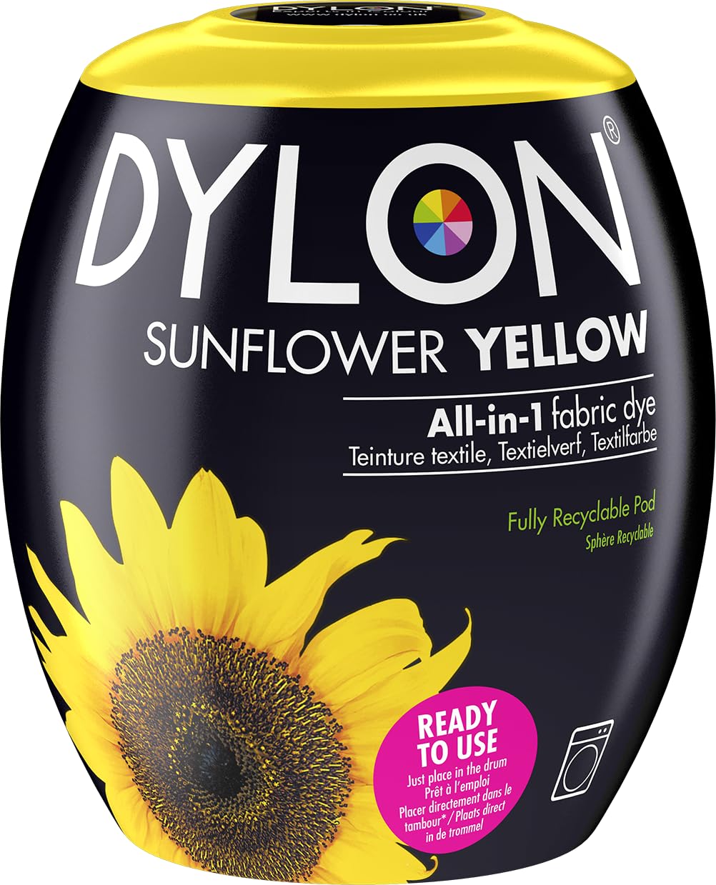 DYLON Washing Machine Fabric Dye Pod, Intense Black, 350g