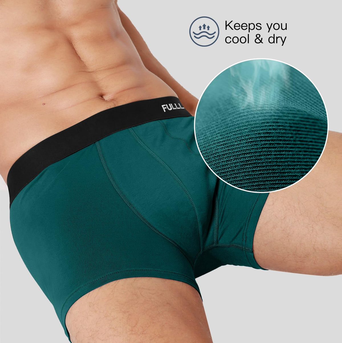 Fullluwaa Mens Boxers Cotton 10 Pack, No Scratch, Breathablee and Soft