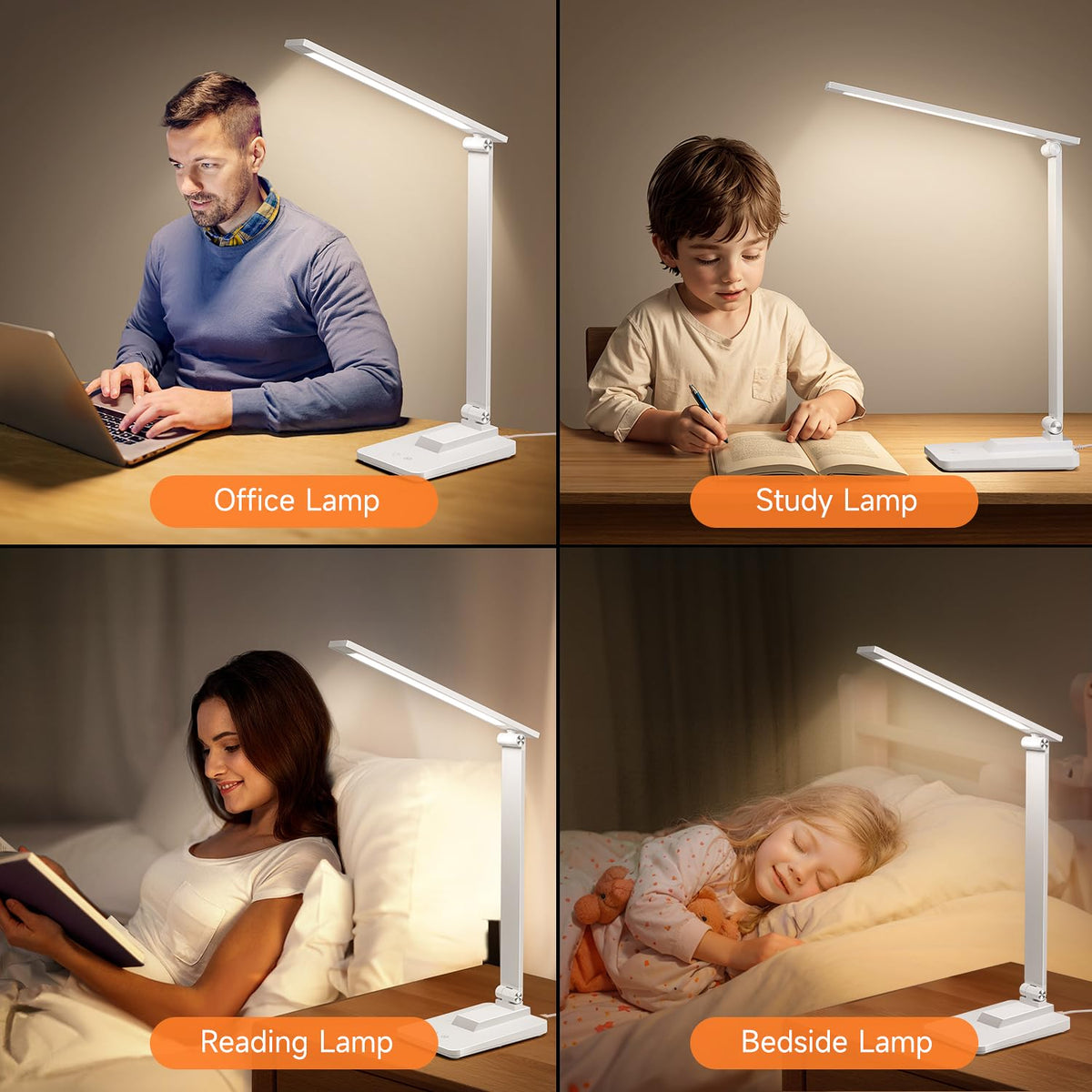 One Fire Rechargeable lamp, Portable Light, Reading Light,Long Battery Life