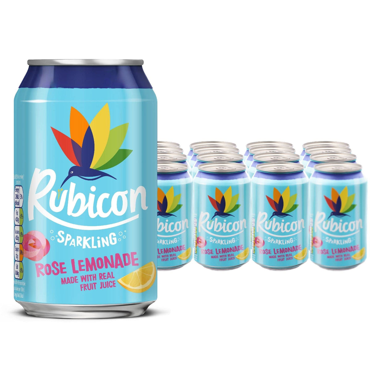 Rubicon Mango Sparkling Fruit Soft Drink, 6 Pack, 330ml Cans