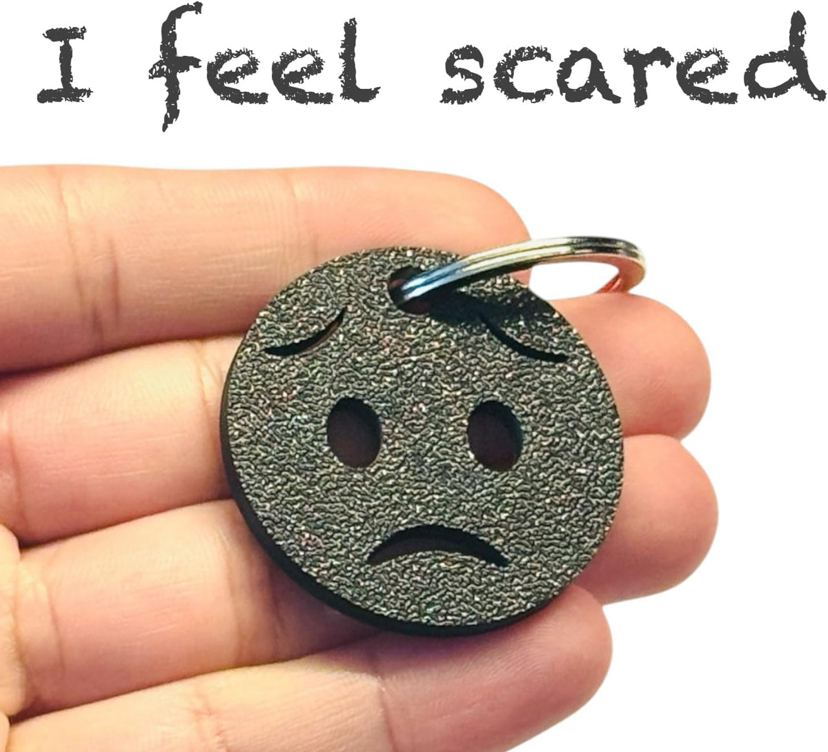 Colour Feelings 6 Emotional Regulation Keychain | 6 Mood Zone Discs for Children and Adults For Special Educational Needs | Emotions Teaching Aid | SEN Communication Tool/Accessory