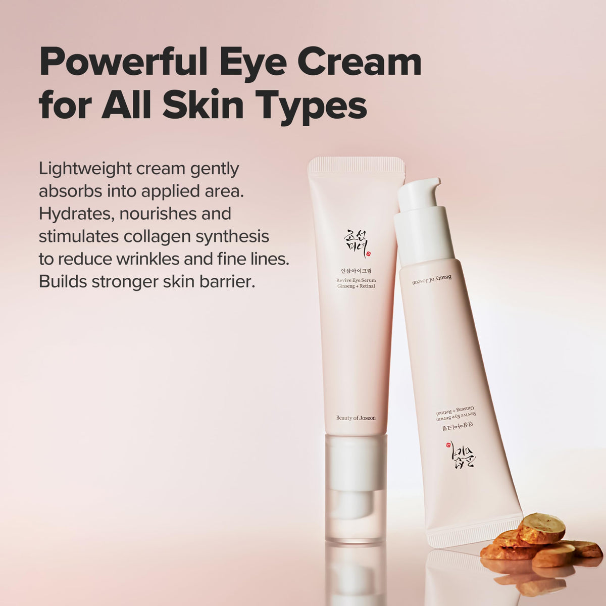 Beauty of Joseon Revive Eye Serum With Ginseng and Retinal | Daily Korean Skincare for Firmer Under Eyes, Visibly Lifting Korean Eye Cream, Targets Signs of Aging, 30ml, 1.01 fl.oz.