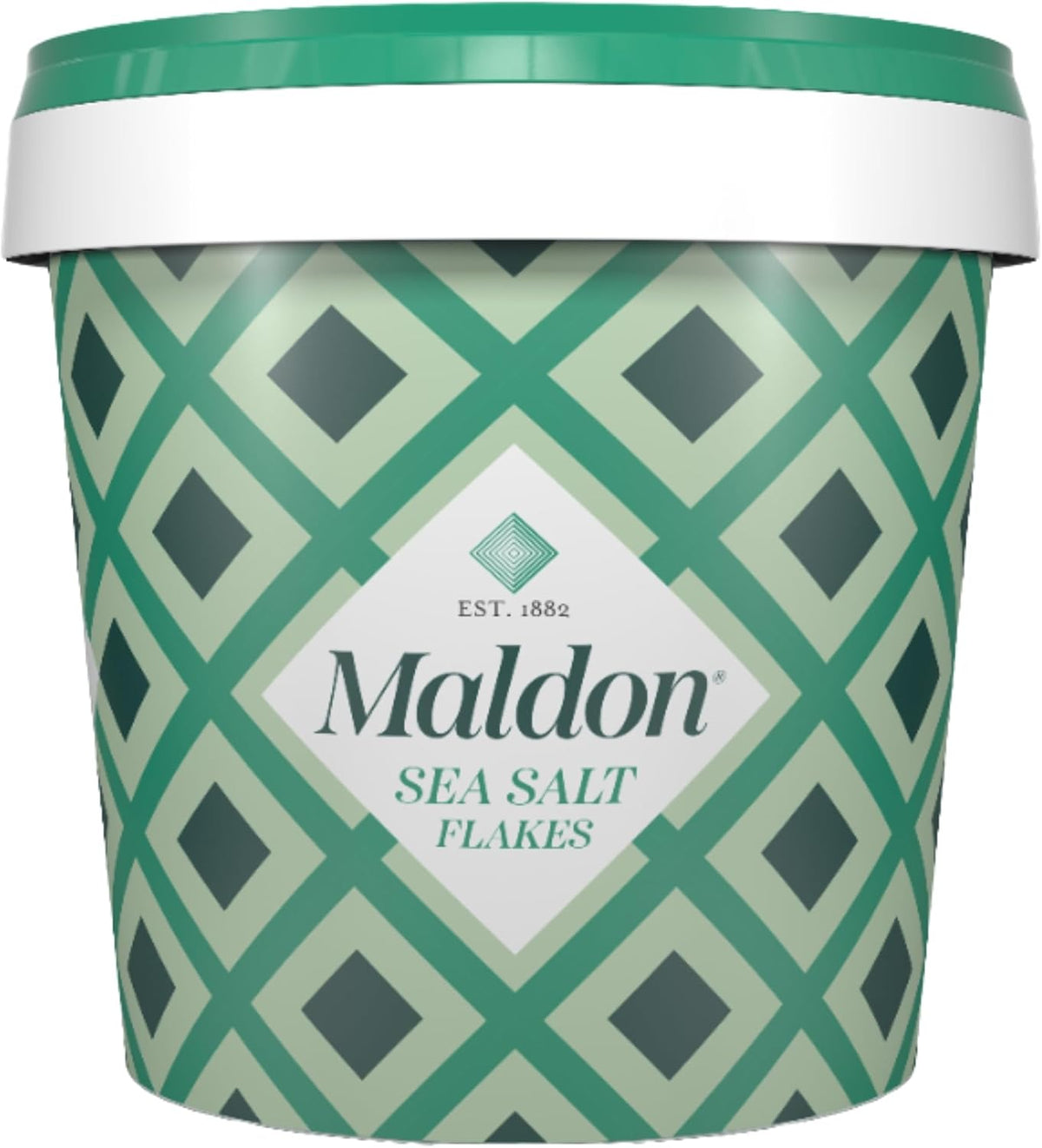 Maldon - Sea Salt Flakes, Unique Pyramid Shaped Salt Flakes, Perfect for a Wide Range of Dishes, Hand-Harvested for Four Generations, 570g Tub