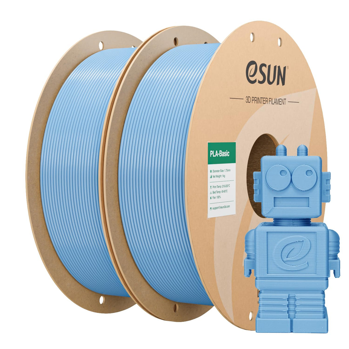 eSUN PLA Filament 1.75mm, PLA Basic Dimensional Accuracy +/- 0.05mm, 1KG Spool (2.2 LBS) Speedy Filament for 3D Printers,Black