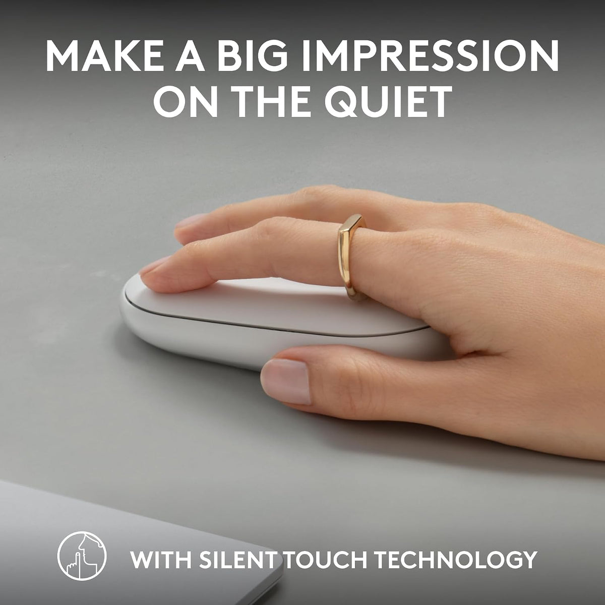 Logitech Pebble Mouse 2 M350s Slim Bluetooth Wireless Mouse