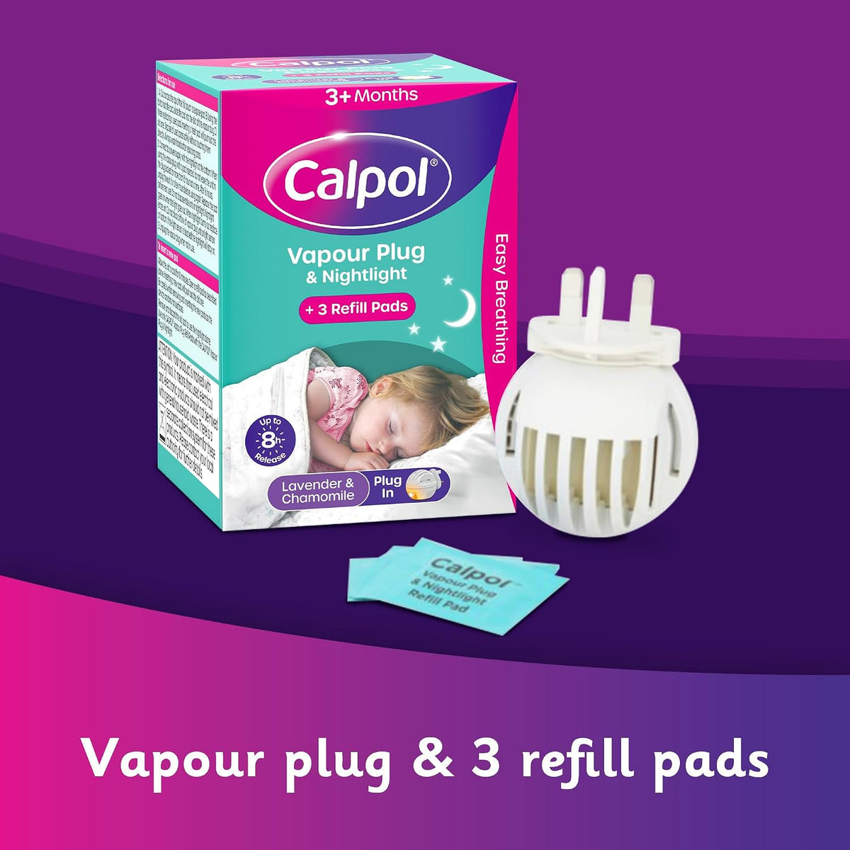 Calpol Vapour Plug In Nightlight & 3 Refill Pads