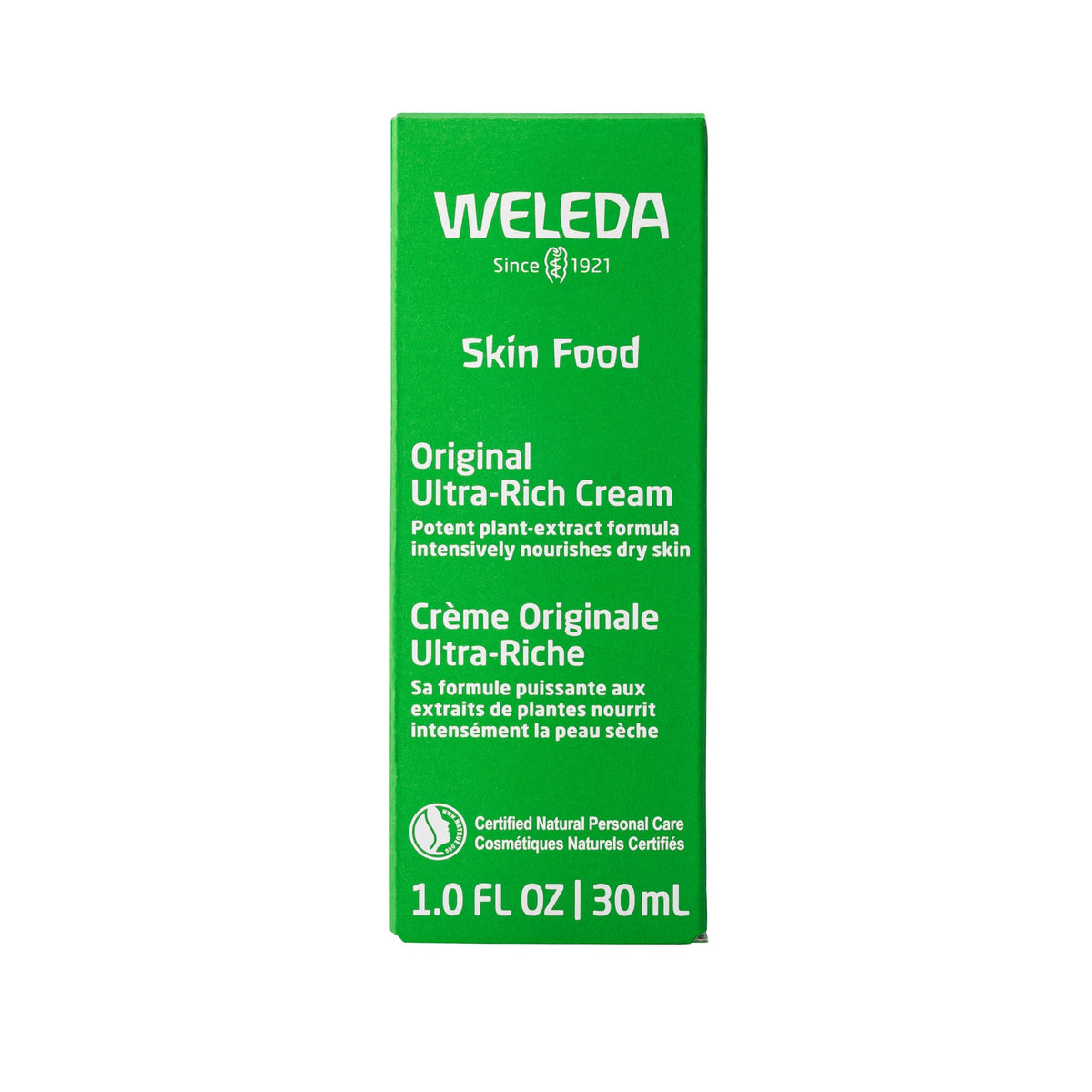 Weleda Skin Food, Dry Skin Moisturiser, Moisturising Cream & Primer, Face & Body, For Men & Women, Multiple Uses, 100% Certified Natural, Organic, 75ml